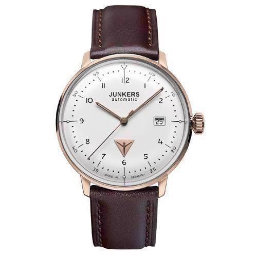 Image of rosaforgyldt Bauhaus ETA 2824-2 / SW 200 Swiss made automatik med 25 ædelsten Herre ur fra Junkers